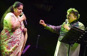 SPB doing a duet with KS Chithra